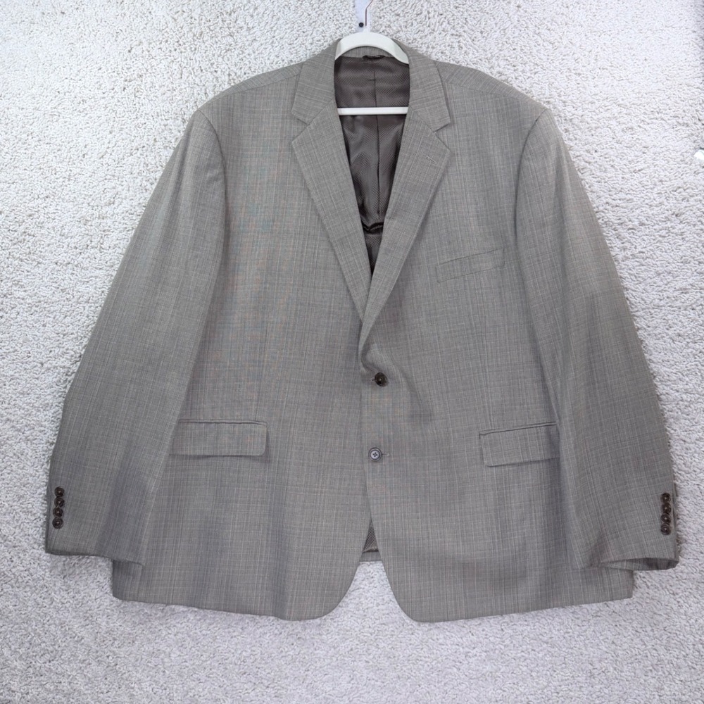 Oak Hill Blazer Mens 54 Tan Button Sport Coat Big and Tall Jacket Professional